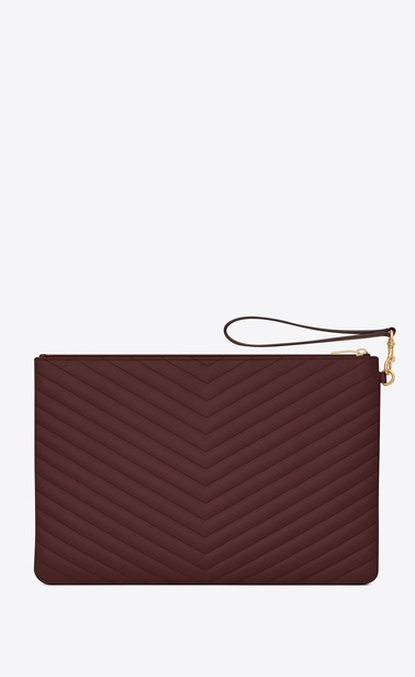 MONOGRAM Porte-documents en cuir matelassé